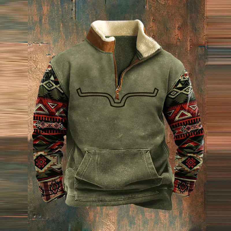 Michel™ - Sweat Élégant à Zip en Coton