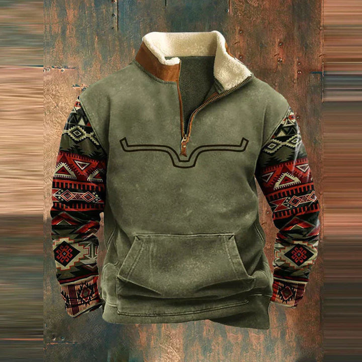 Michel™ - Sweat Élégant à Zip en Coton