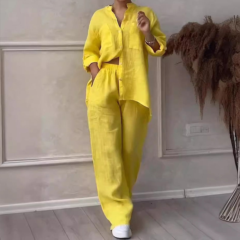 Nathalie™ - Tenue en Coton et Lin de Luxe